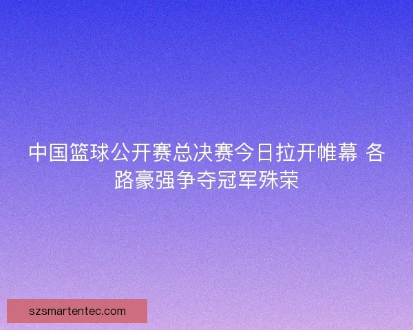中国篮球公开赛总决赛今日拉开帷幕 各路豪强争夺冠军殊荣 中国篮球公开赛总决赛今日拉开帷幕 各路豪强争夺冠军殊荣