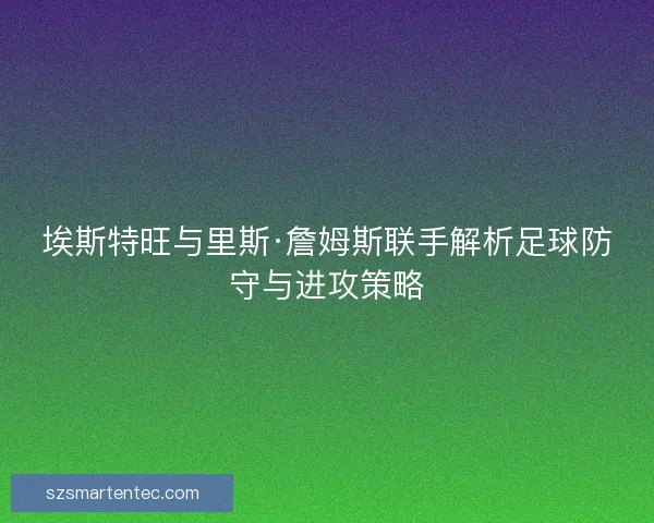 埃斯特旺与里斯·詹姆斯联手解析足球防守与进攻策略 埃斯特旺与里斯·詹姆斯联手解析足球防守与进攻策略