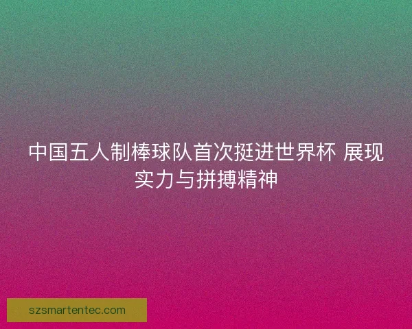 中国五人制棒球队首次挺进世界杯 展现实力与拼搏精神 中国五人制棒球队首次挺进世界杯 展现实力与拼搏精神